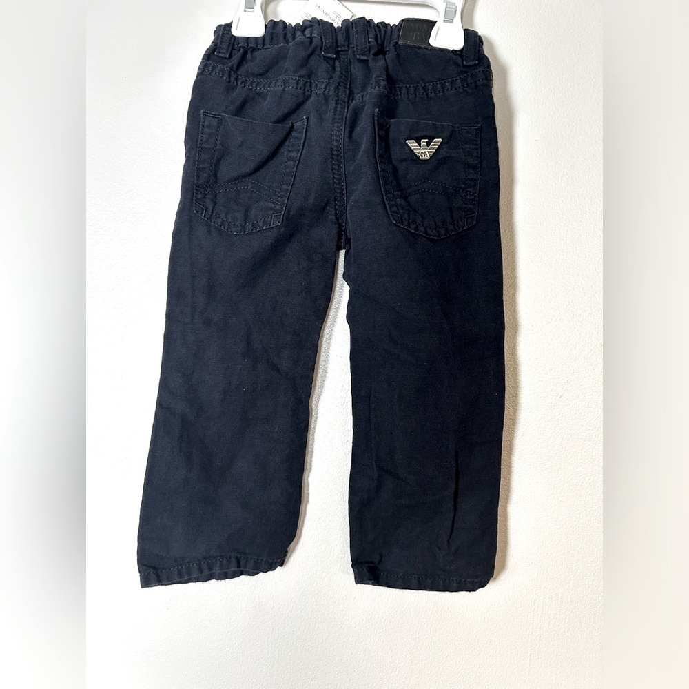 Giorgio Armani Kids Navy Blue Pants Emporio Size 24M 32cm Preowned